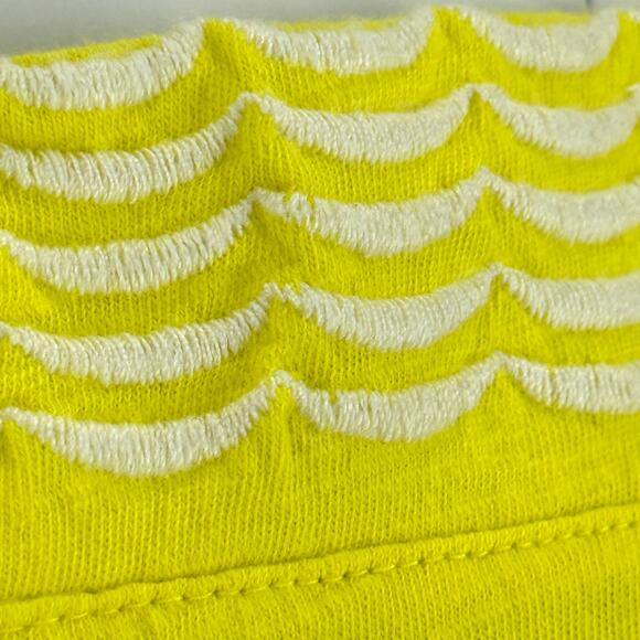 NWT ST.JOHN'S BAY Women's Square Neck Embroidered Ruffle Top Sz XXL Petite Lemon - Picture 7 of 7